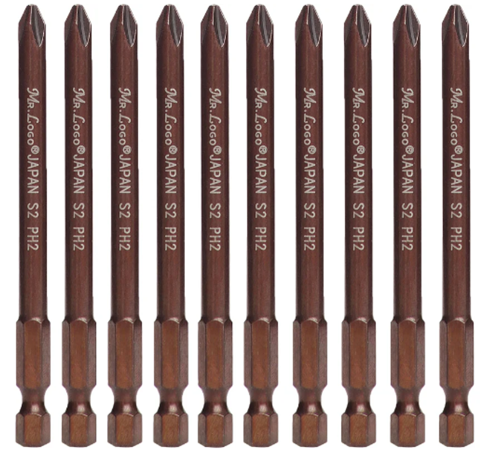 Биты Mr. LOGO, PH2-90 (10шт) БЛИСТЕР