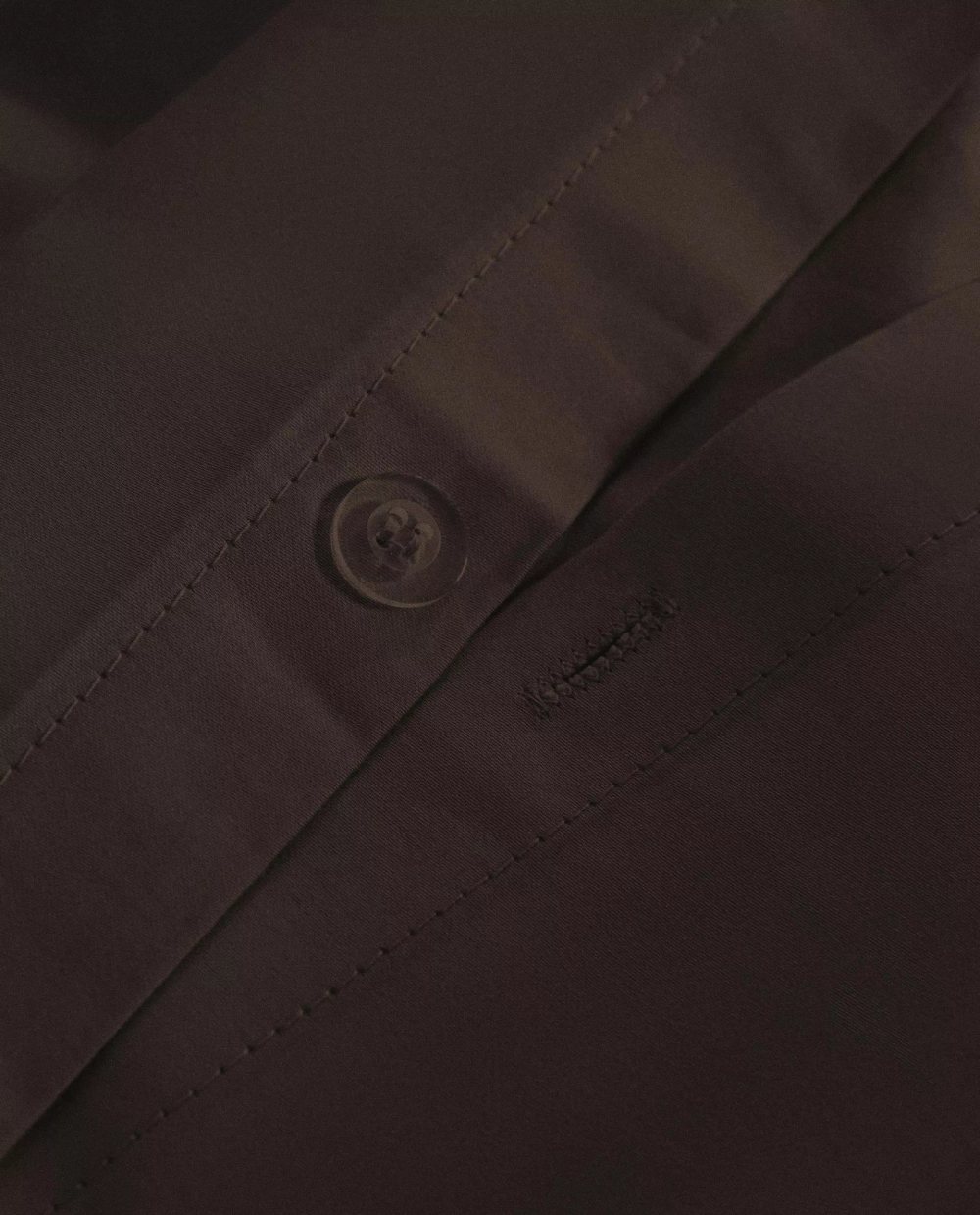 ZARA HOME (300 НИТЕЙ) ПОДОДЕЯЛЬНИК ИЗ САТИНА, КОРИЧНЕВЫЙ