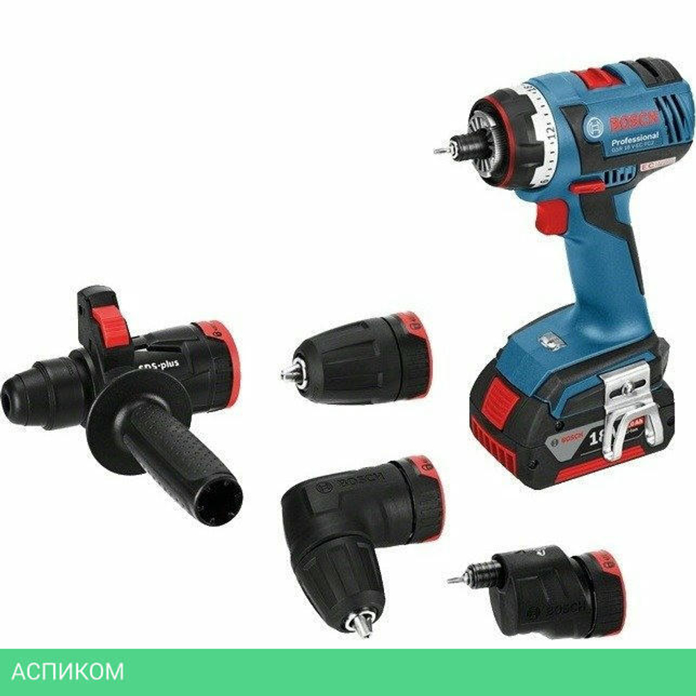 Дрель-шуруповерт Bosch GSR 18V-110 C Professional с 2-мя АКБ, кейс (06019G010C)