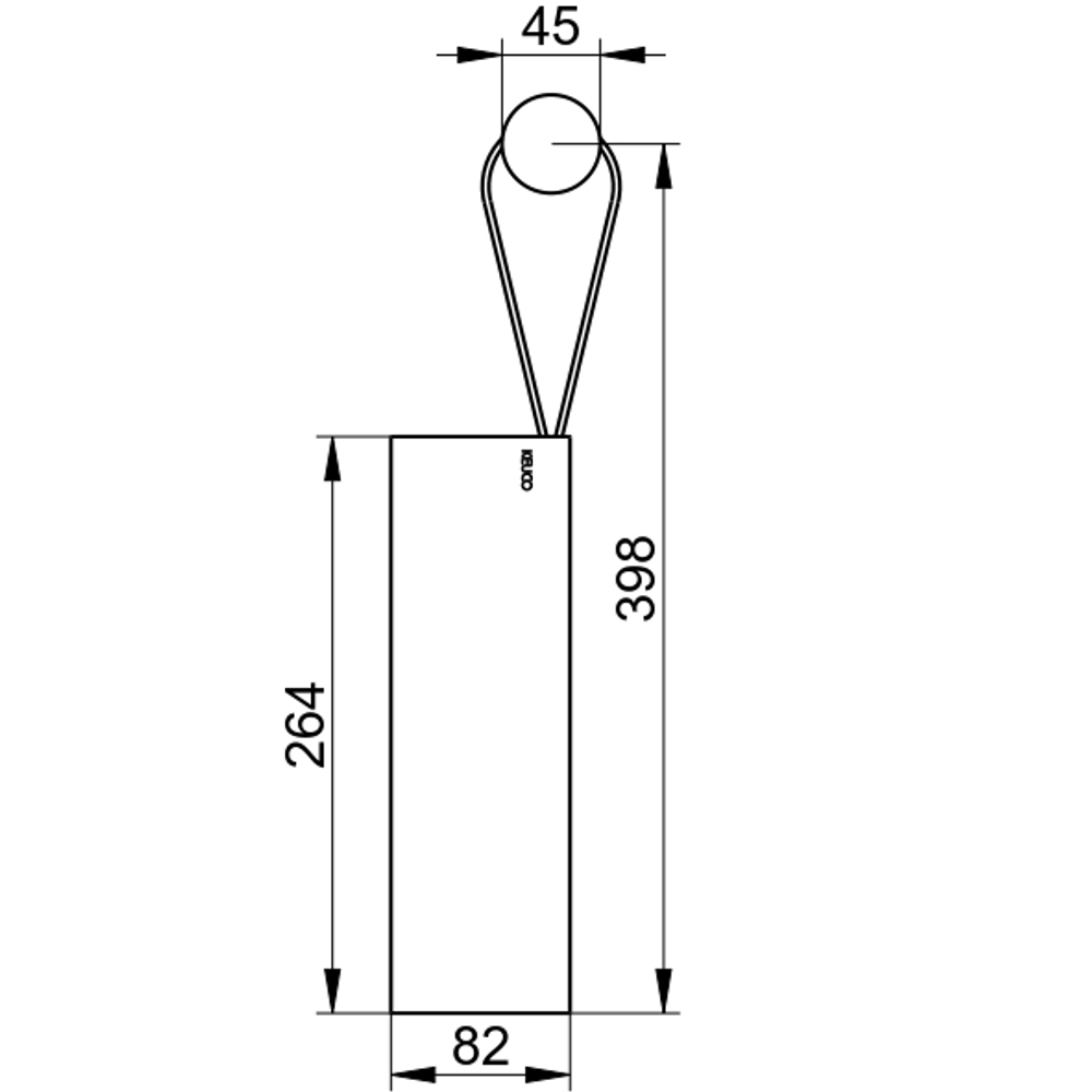 Стеклоочиститель KEUCO трюфель (RAL 7006)