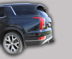 Фаркоп(прицепное) Лидер-Плюс для HYUNDAI PALISADE 2018 - ... г. в.(паспорт и сертификат в комплекте)(без электрики)H231-A