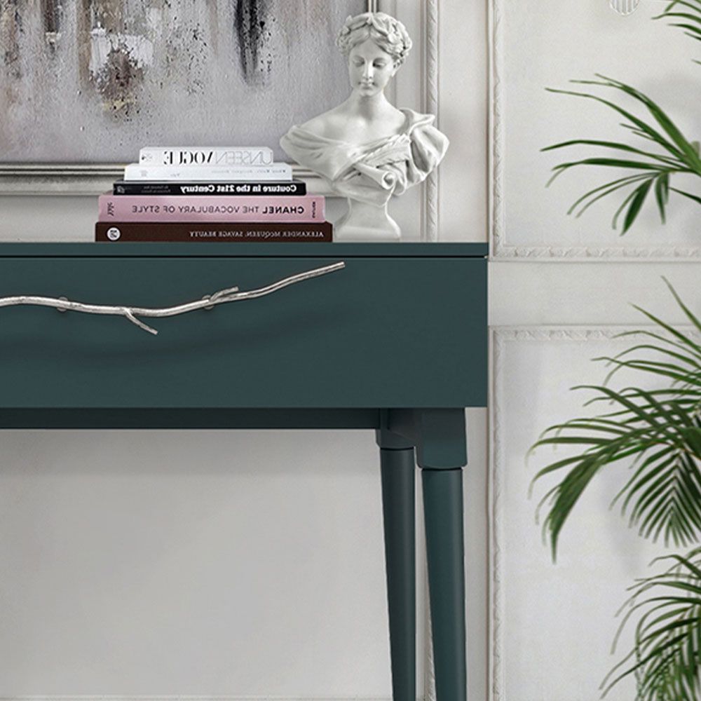 Консоль Арт Колор matte Стайл Сильвер Зеленый бирюзовый матовый