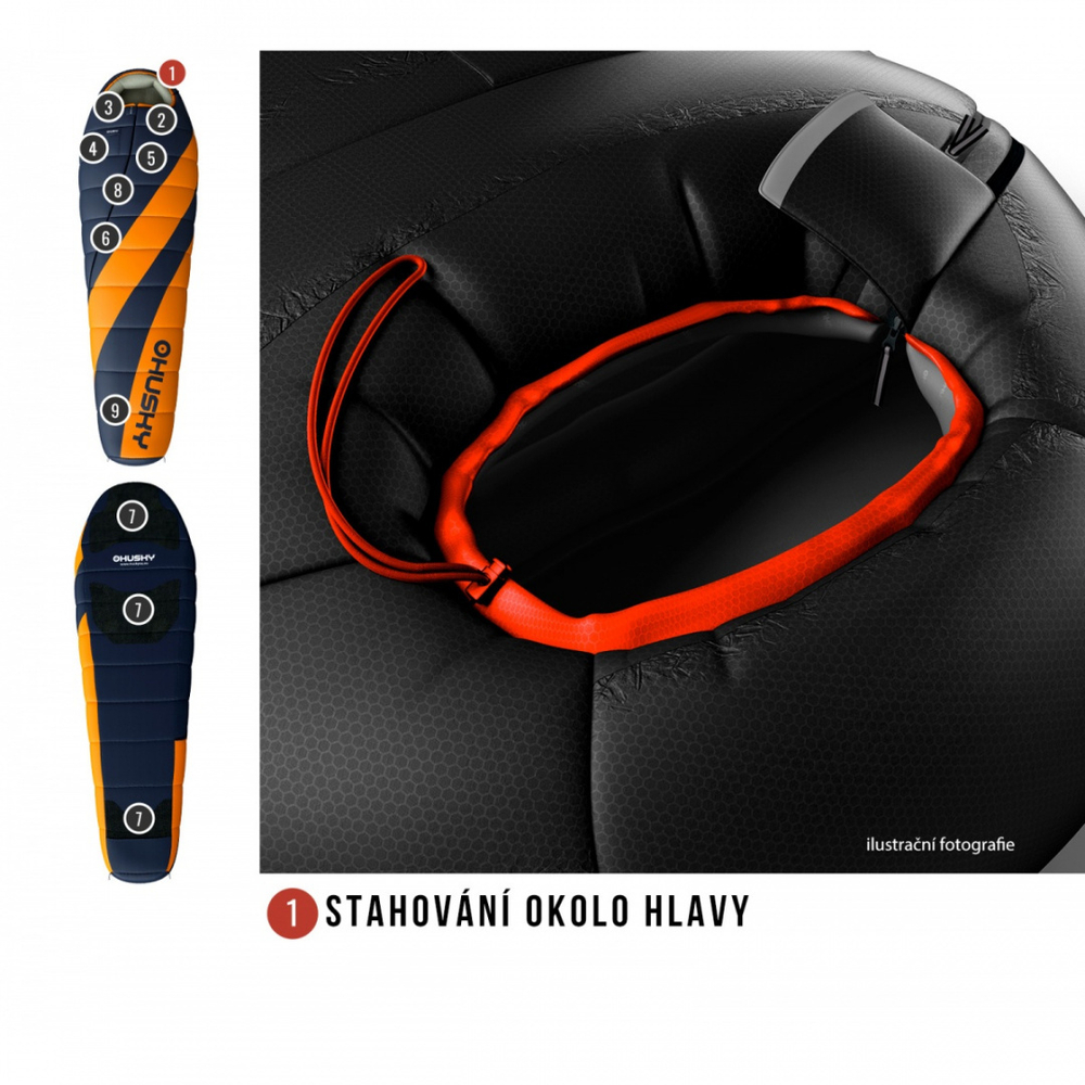 Большой спальник-кокон Husky Enjoy Long -25