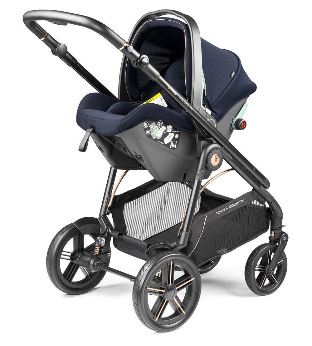 Коляска Peg Perego Veloce TC Brio Culla Belvedere SLK 3 в 1 Blue Shine