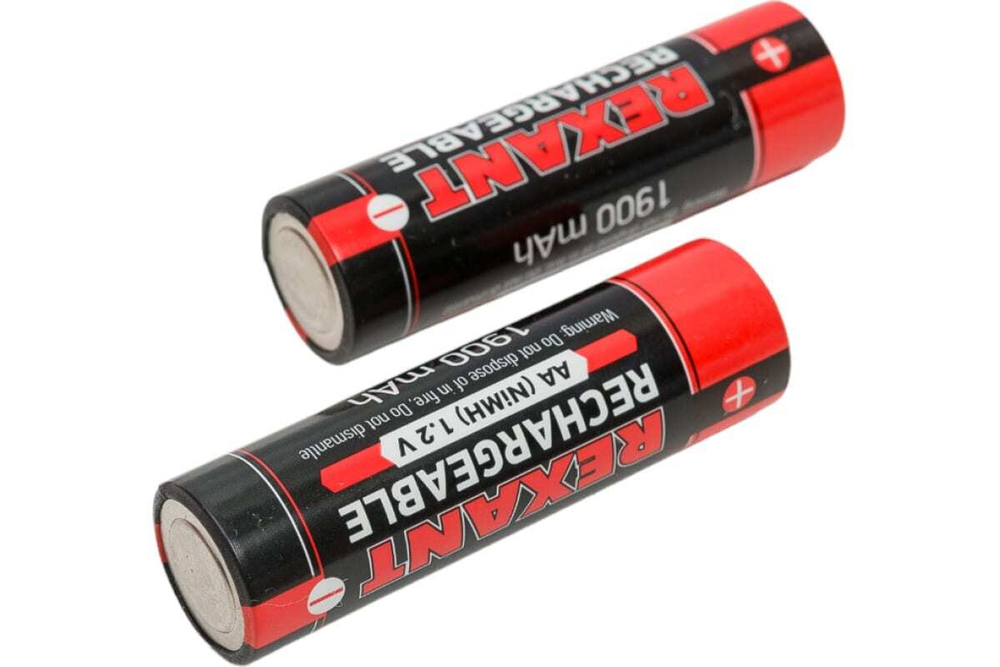 Пальчиковый аккумулятор REXANT NiMH AA 1.2 В 1900 мАч 2 шт 30-1419
