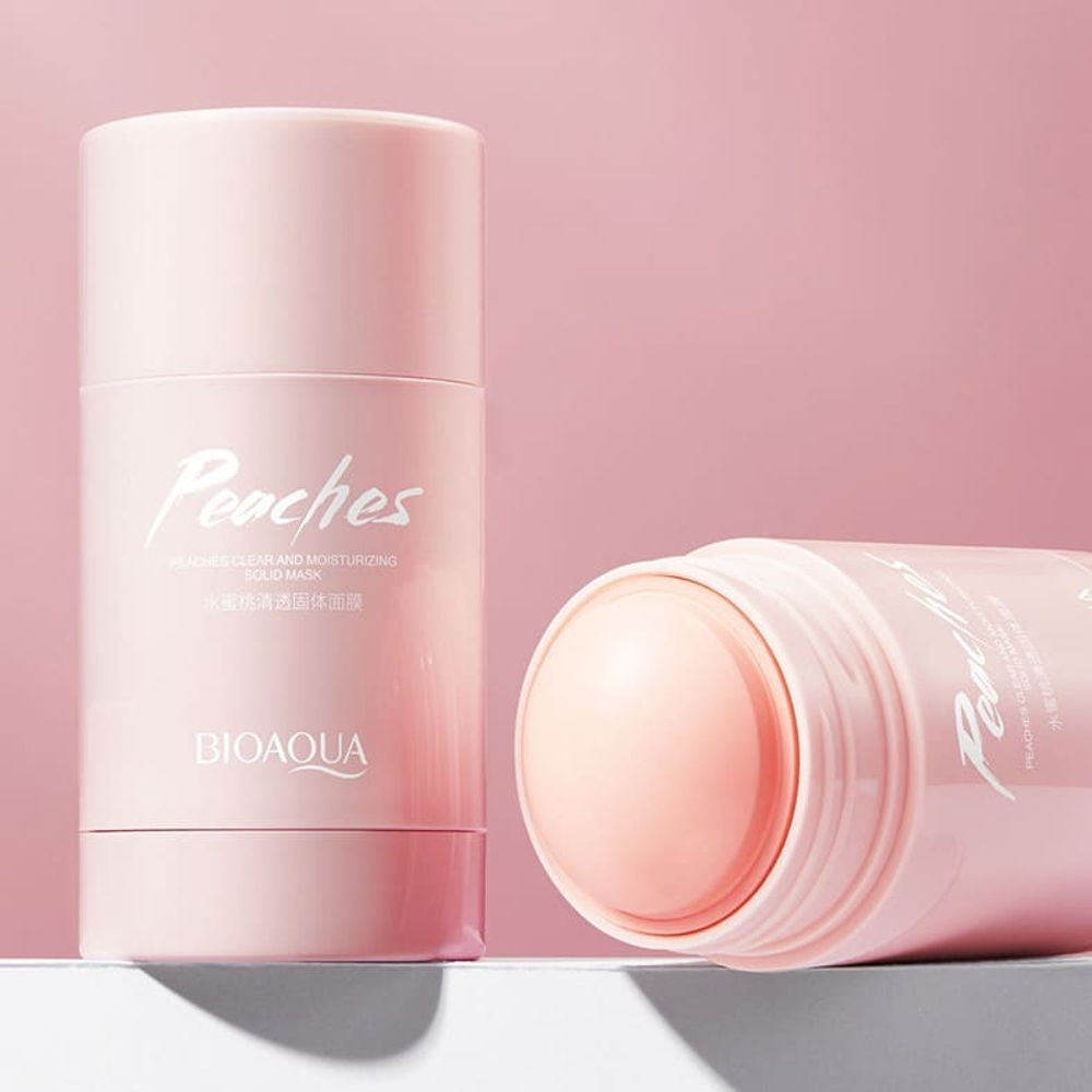 Глиняная маска-стик для лица с персиком, 40г