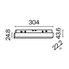 Трековый светильник Technical TR030-4-12WTW-DD-B