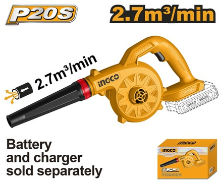 Воздуходувка аккумуляторная INGCO CABLI2078 20 В
