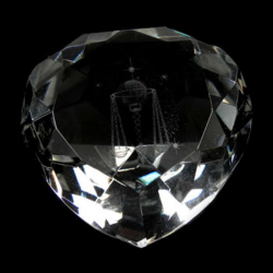 Сувенир "Сердце Зодиак" хрусталь