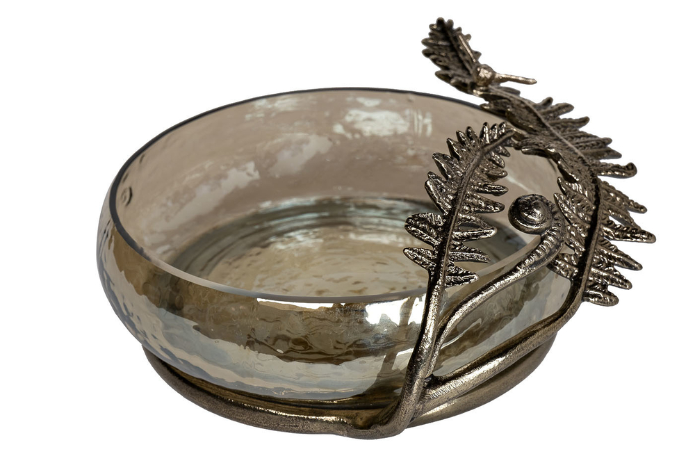 Чаша декоративная Папоротники Garda Decor 69-918045