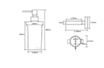 Настенный дозатор для жидкого мыла (стекло) trend-i 104109018c
