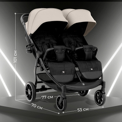 Детская прогулочная коляска для двойни Sweet Baby Donna Gray