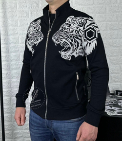 Кофта на молнии Plein Tigers Crystall премиум