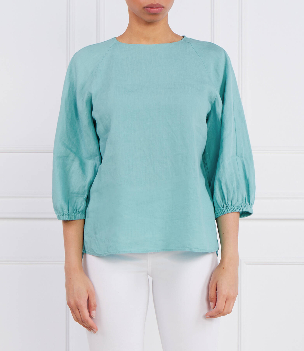 Льняная блузка Marc O' Polo - бирюзовый(303 1305 41053)