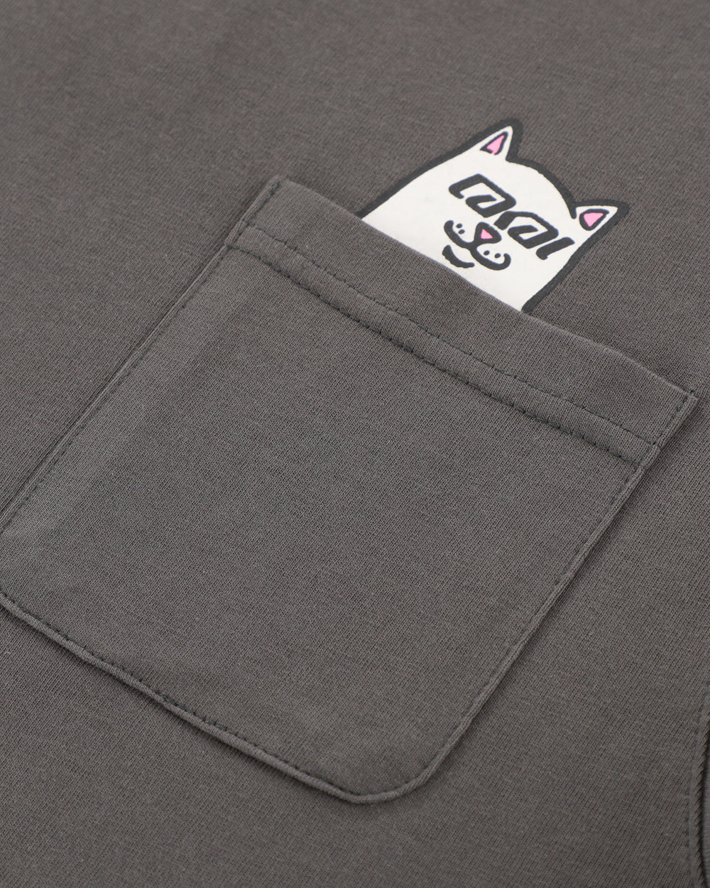 Футболка LAKAI X RIPNDIP Lord Nerm Pocket Tee Dark Grey