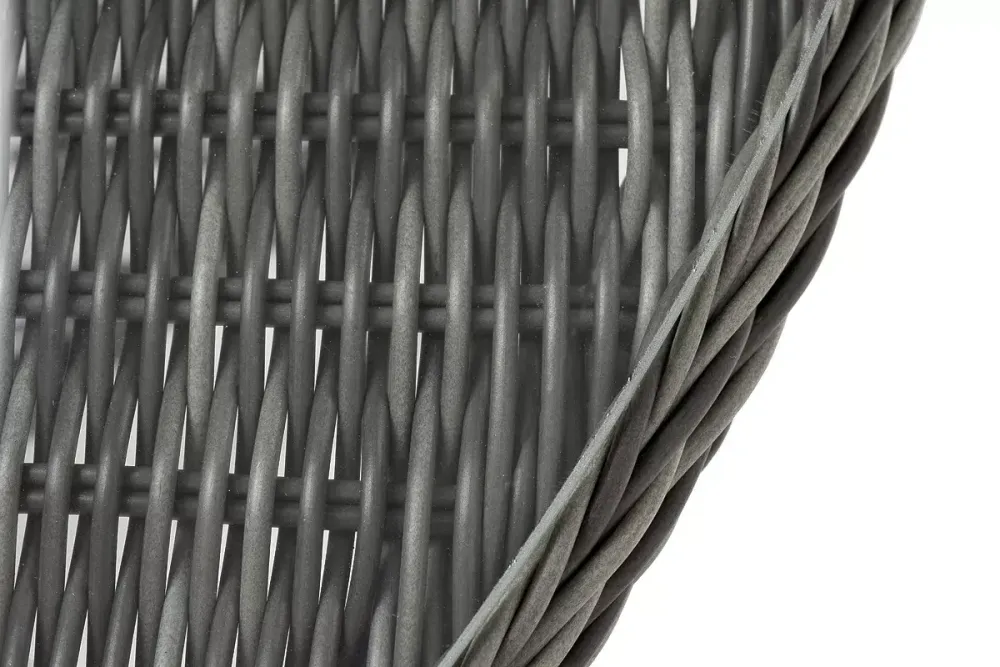 "Эспрессо" плетеный круглый стол, диаметр 118 см, цвет графит