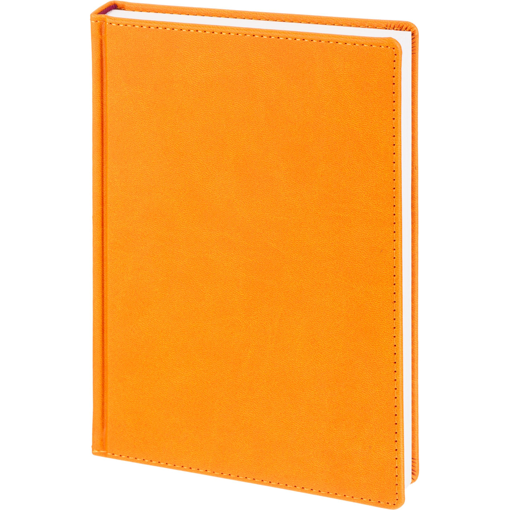Ежедневник датированный 2026 А5+ VELVET оранжевый 3-123/06
