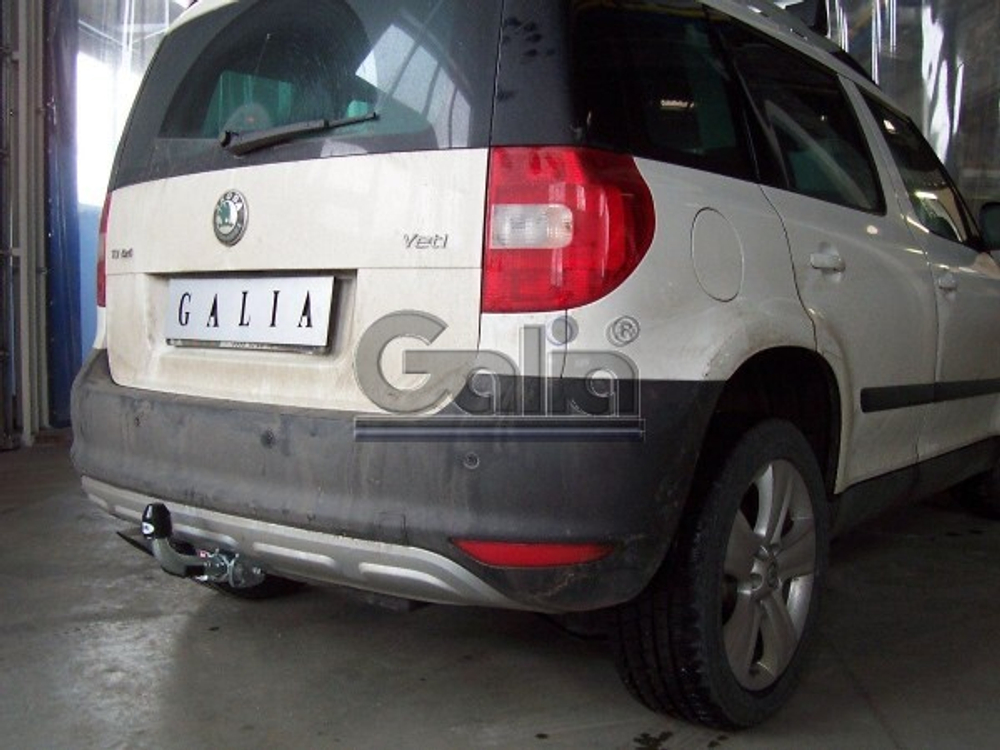 Фаркоп оцинкованный Galia S098C для Skoda Yeti 2009-2018(паспорт и сертификат в комплекте)(без электрики)