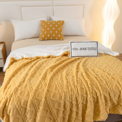 Невероятно мягкий и нежный плед VIVA - HOME TEXTILE из бамбуковой микрофибры "Тиснение 3D"