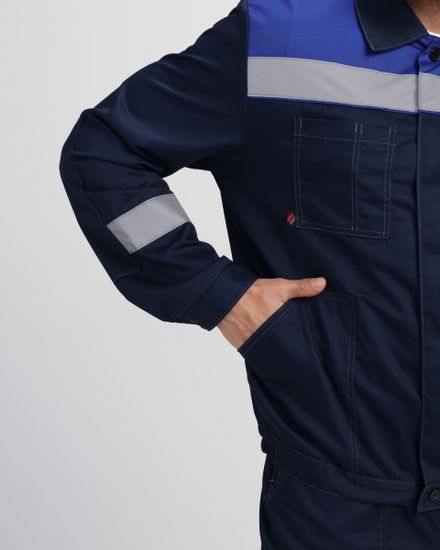 Костюм "Лигор-2 Премиум" СОП полукомбинезон (т.синий/василек)