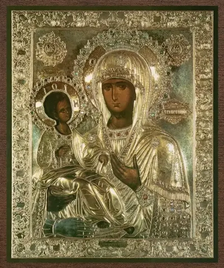 Икона БМ "Троеручица" 10х12 на МДФ-6