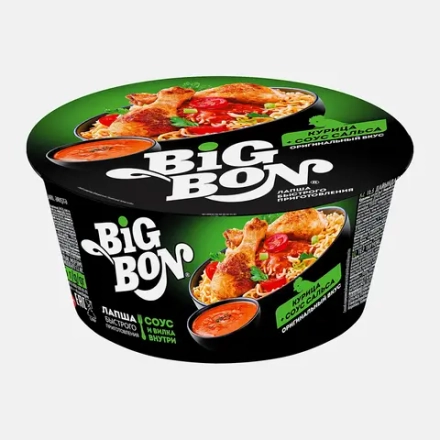 Лапша Big Bon Курица с соусом сальса 85г
