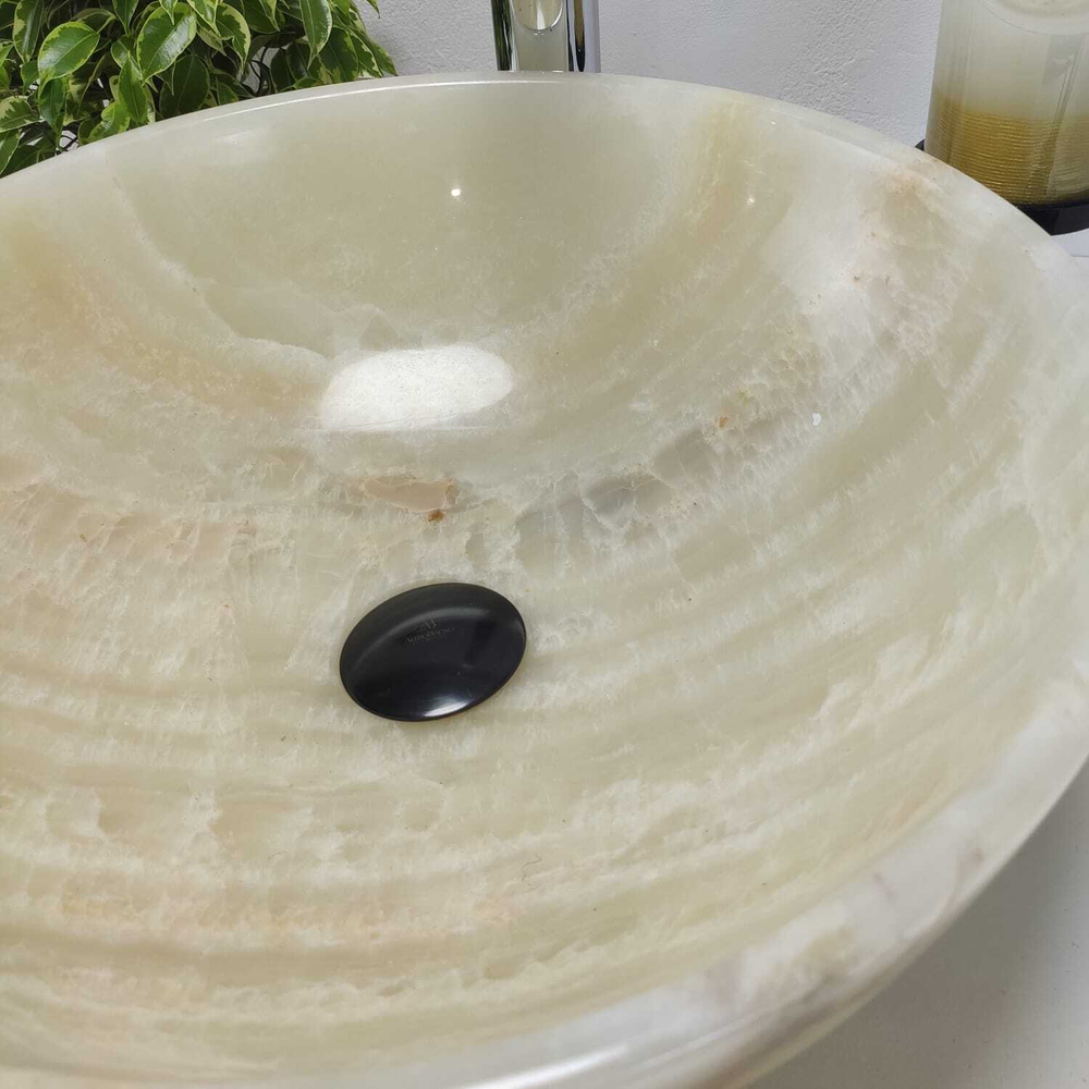 Раковина из оникса Bowl Yellow TinLip BO-60949 40*40*15