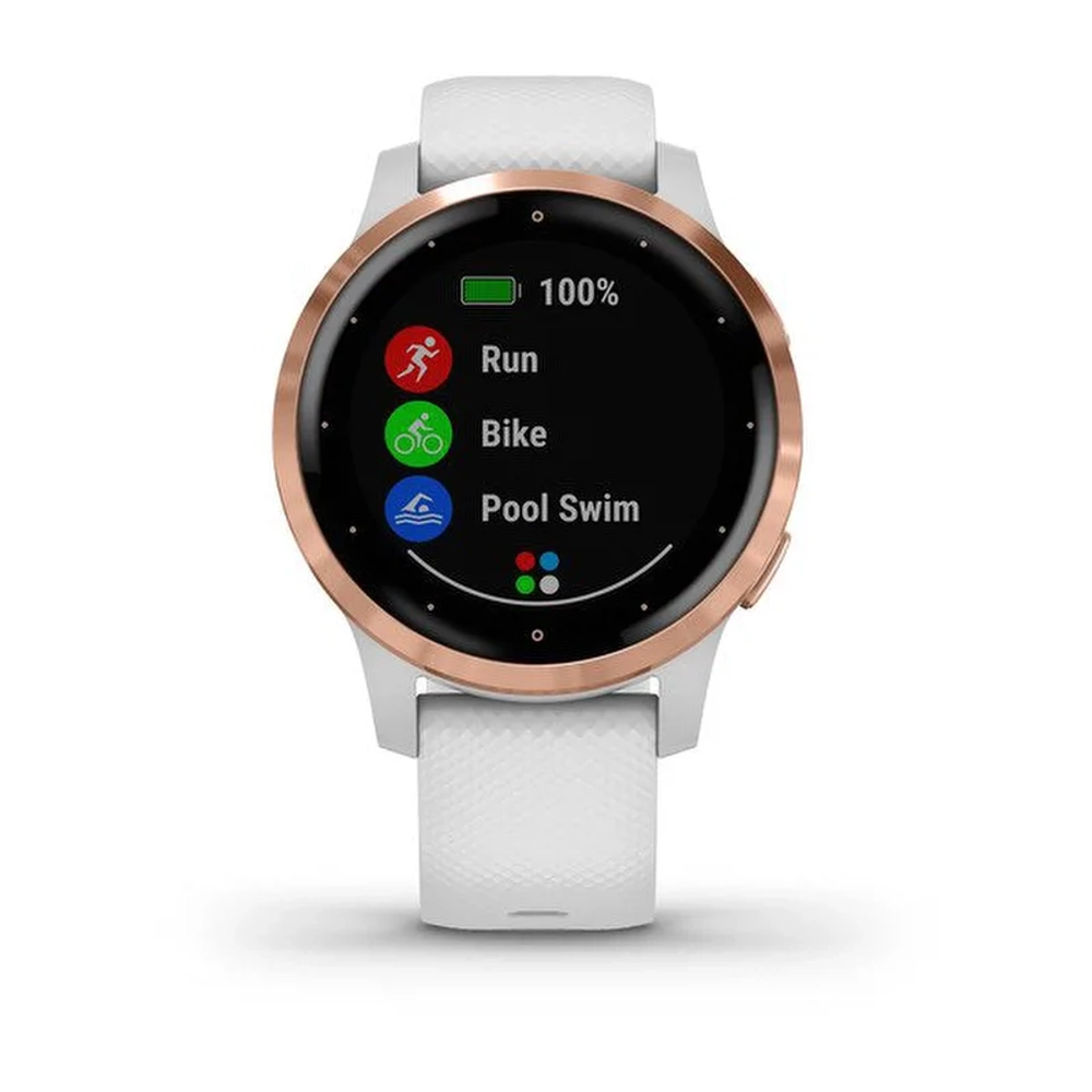 Часы для фитнеса Garmin vivoactive 4s, белые, 010-02172-23