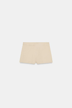 ZARA ЮБКА-ШОРТЫ С ЗАПÁХОМ И НИЗКОЙ ПОСАДКОЙ, ПЕСОЧНЫЙ