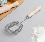 Венчик кондитерский для взбивания с деревянной ручкой, "Пружина", 28 х 7.5 х 2 см