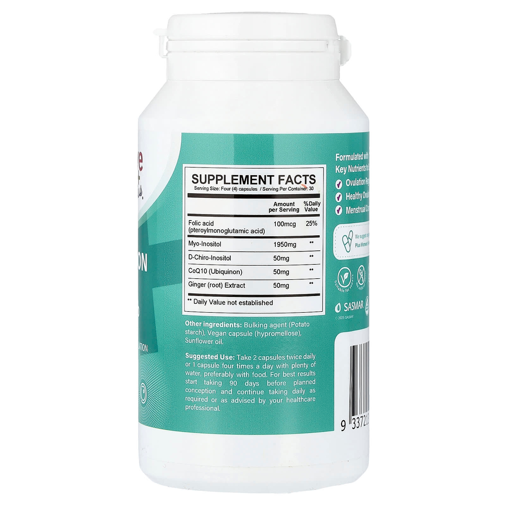 Conceive Plus, Поддержка овуляции для женщин, 120 веганских капсул