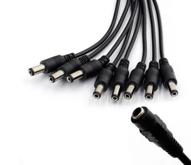 Кабель-разветвитель 2,1*5,5 на 8 камер видеонаблюдения