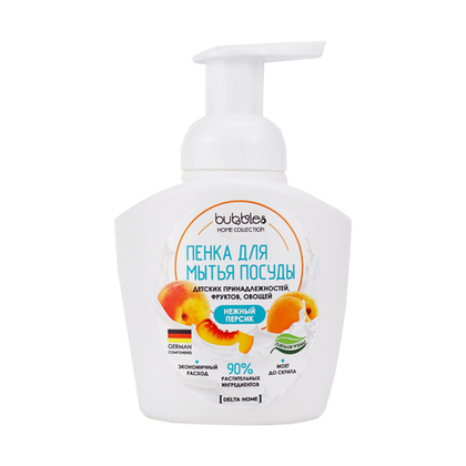 Пенка для мытья посуды «Нежный персик» 400 мл (флакон ПНД, пенообразующий дозатор)