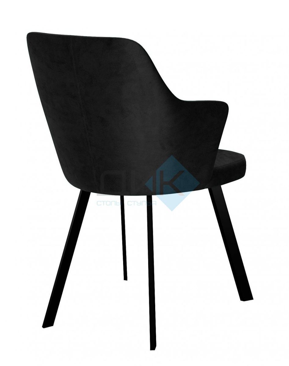 Стул DikLine 245 поворотный опоры чёрные