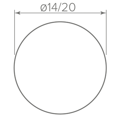 831 антрацит Заглушка самоклеющаяся F14(1л.=25шт)