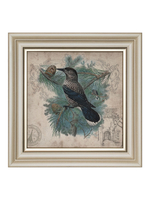 Картина на натуральном холсте "Птички севера" 26*26 см