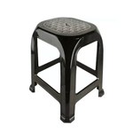 Табурет "Симпатия" большой, черный / серебристый перламутр РП-311