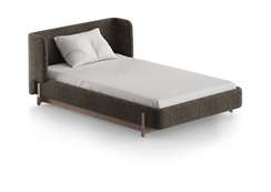 Кровать Basic спальное место 120*200 см (коричневый, рогожка)