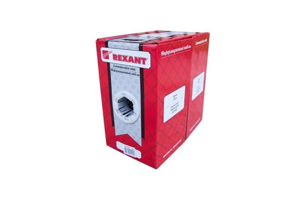Кабель витая пара F/UTP 5e кат. 4 пары Rexant 01-0146-1