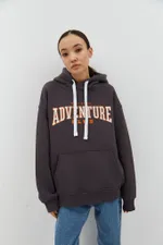 Худи Miracle Apparel Adventure University Винтажный серый