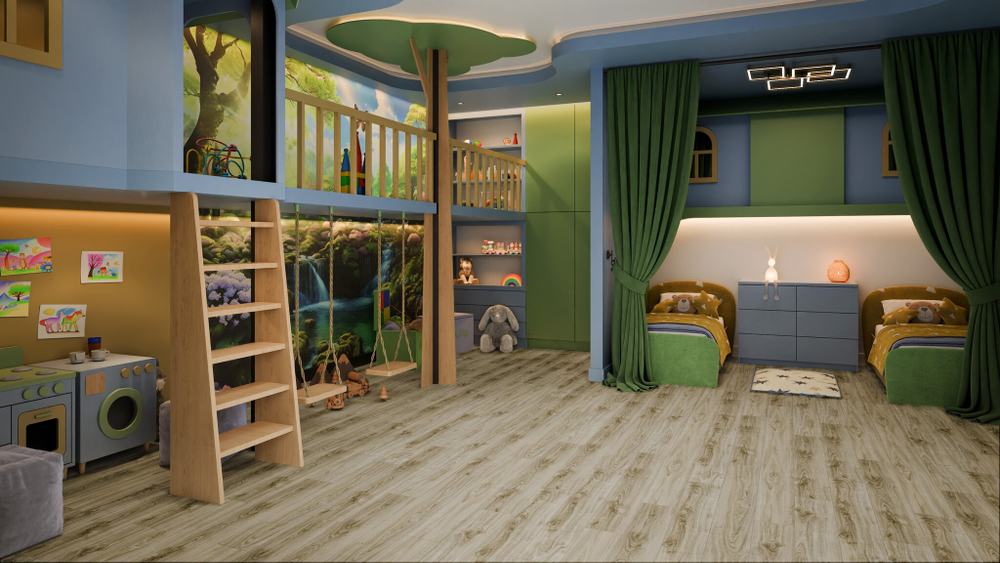 LVT-плитка Damy Floor SL3739-3-LVT Дуб Белый