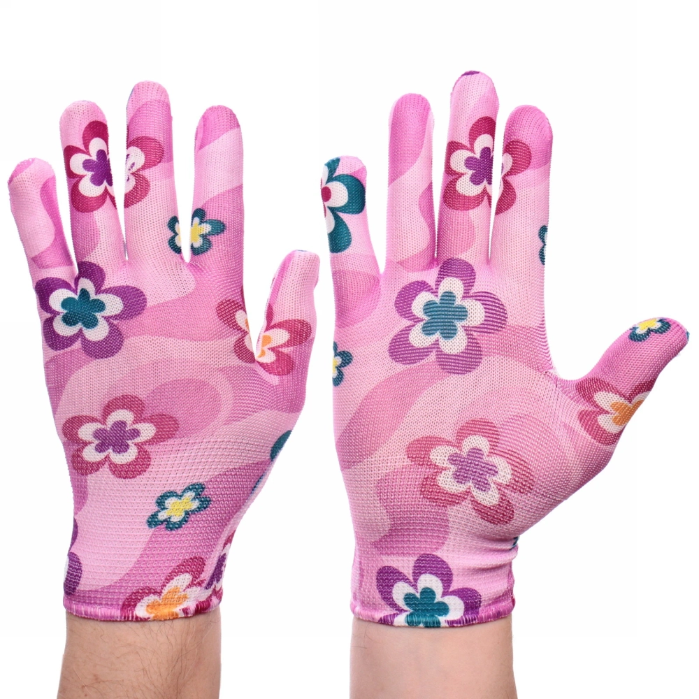 Перчатки нейлоновые «Лайт-Цветение» 8 р-р набор 5 пар