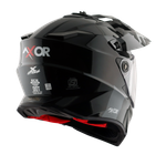 Шлем AXOR X-CROSS DUAL VISOR-E SC, с визором, цвет черный (XL)