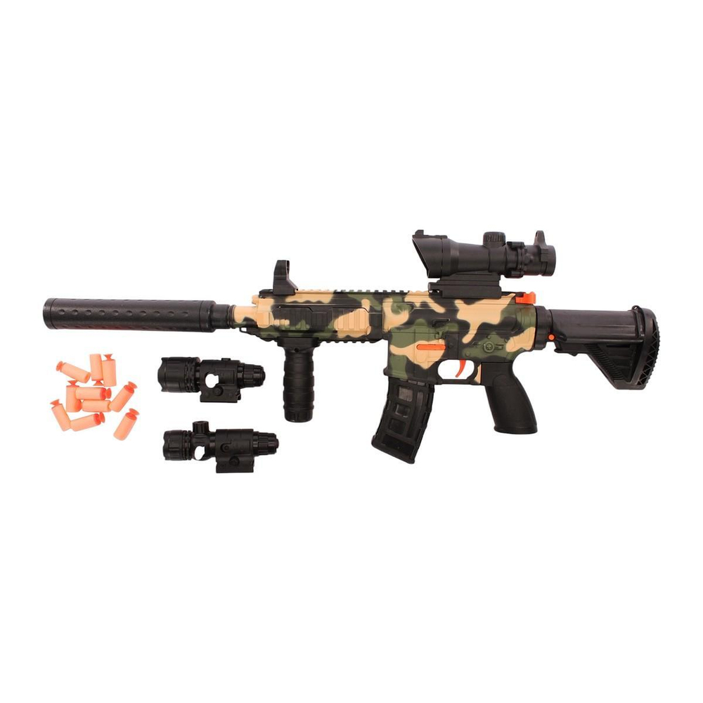 Автомат с мягк.пулями, пакет JL2023-1