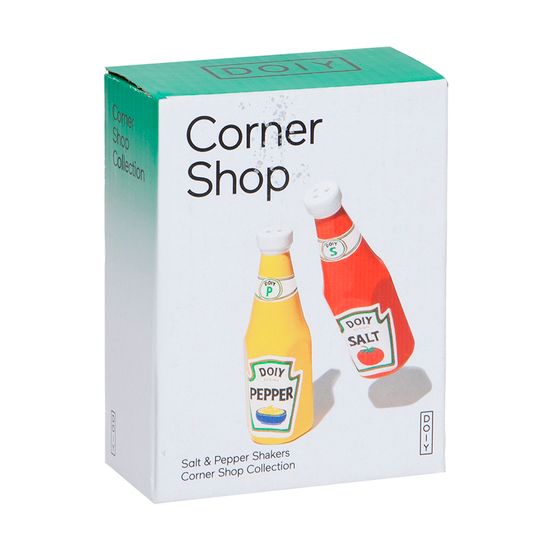 Набор из солонки и перечницы corner shop,  ketchup mustard