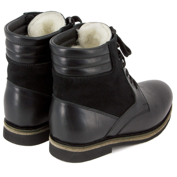 Унты-ботинки мужские из кожи теленка и замши