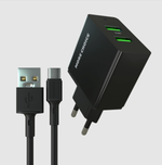 Зарядное устройство USB +кабель Type-C More Choice NC11A (2USB)