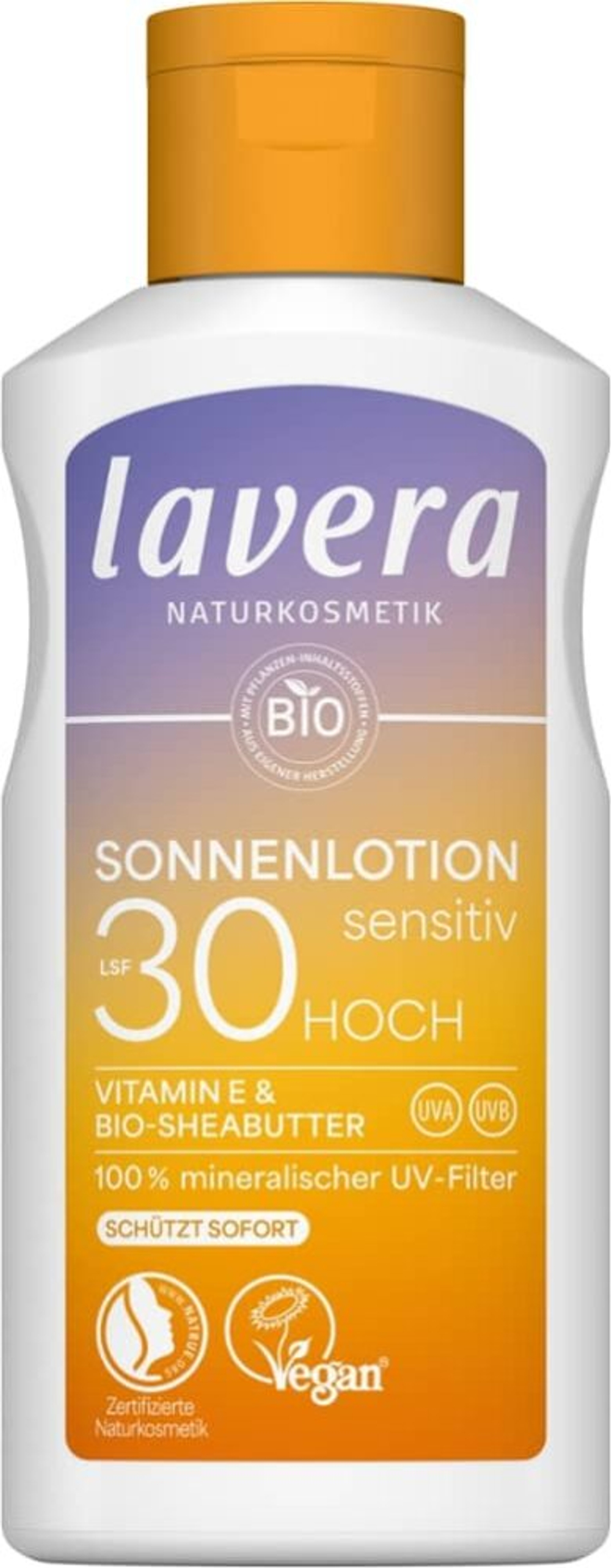 Солнцезащитный лосьон Lavera Sensitive SPF30, 100 мл