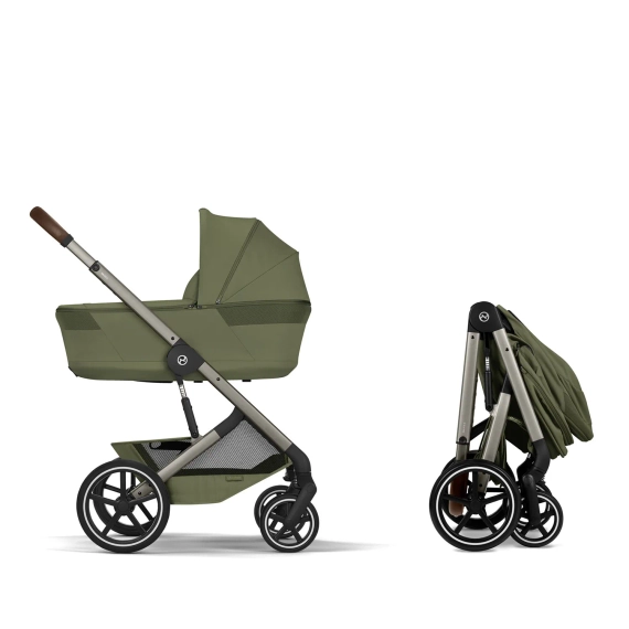 Детская коляска Cybex Balios S Lux TPE 2 в 1 Moss Green