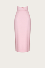 ЮБКА ИЗ ШЕЛКА С ДЕКОРАТИВНЫМ ПОЯСОМ